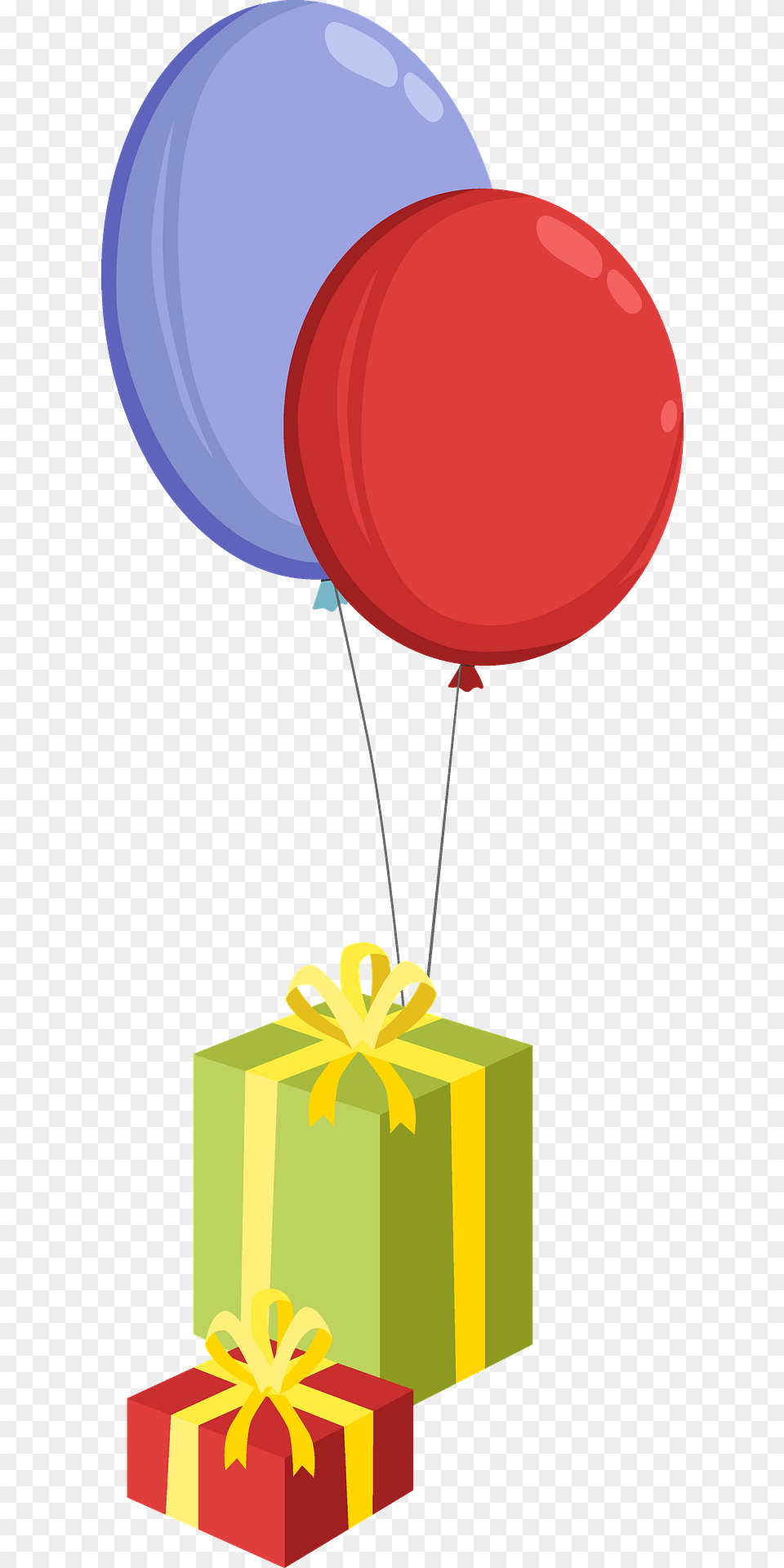 Birthday Gifts And Balloons Clipart, Balloon Png Image