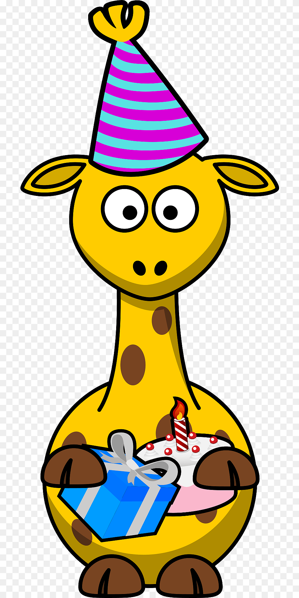Birthday Giraffe Clipart, Clothing, Hat, Nature, Outdoors Png