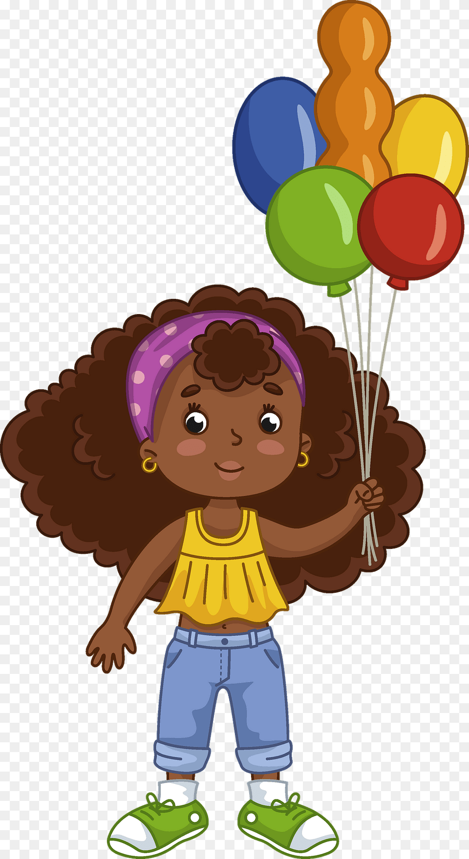 Birthday Girl Clipart, Balloon, Baby, Person, Face Free Png