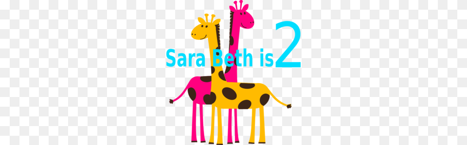 Birthday Girl Giraffes Clip Art, Animal, Giraffe, Mammal, Wildlife Free Png