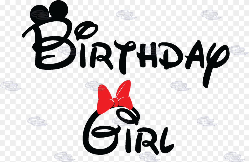 Birthday Girl Minnie Mouse Happy 1st Birthday, Blackboard, Pattern, Logo Free Png