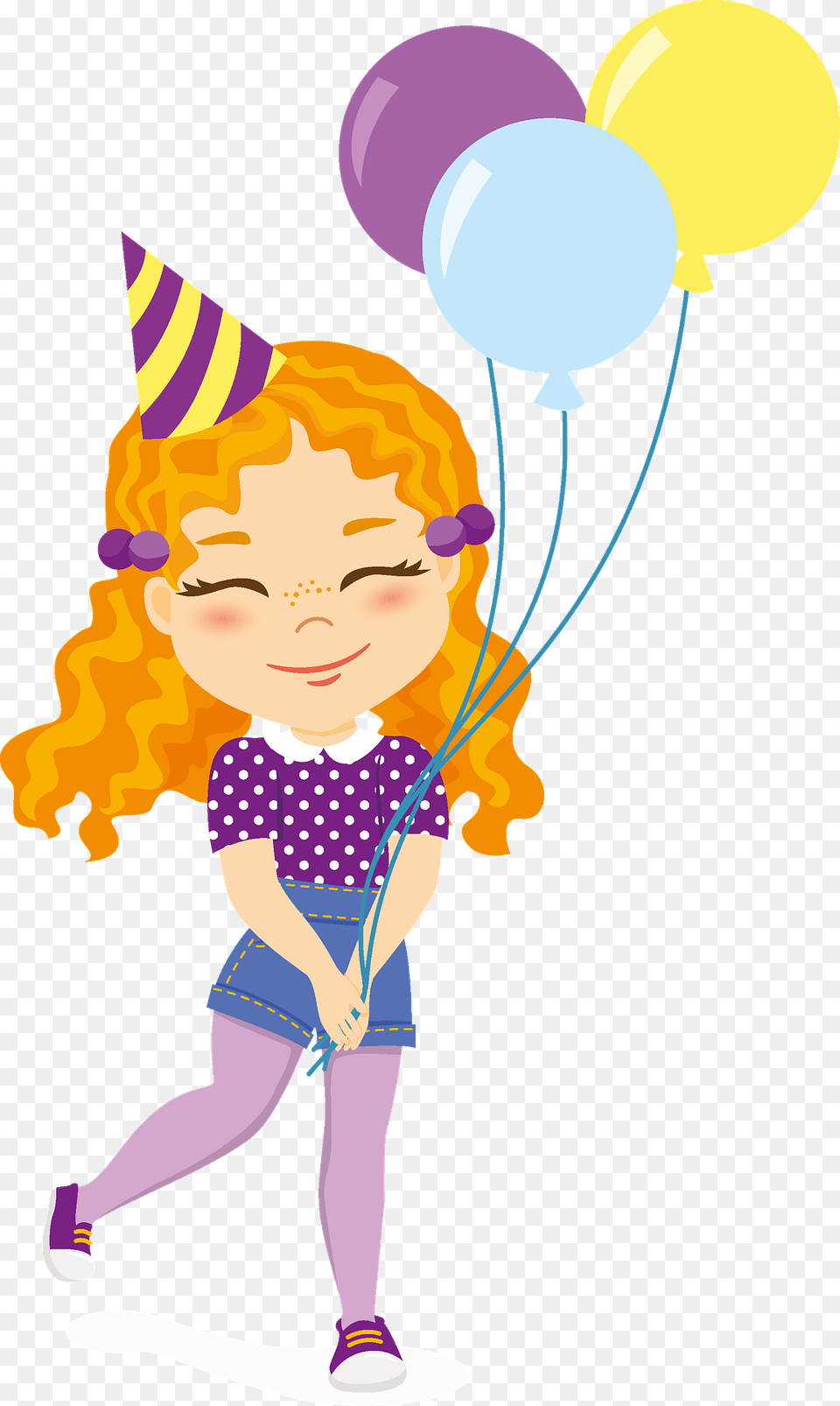 Birthday Girl With Balloons Clipart, Balloon, Baby, Person, People Png