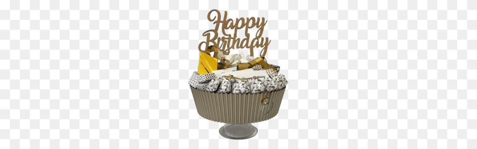 Birthday Gold And Confetti Cake Stand Elsa Chocolatier, Birthday Cake, Cream, Dessert, Food Free Transparent Png