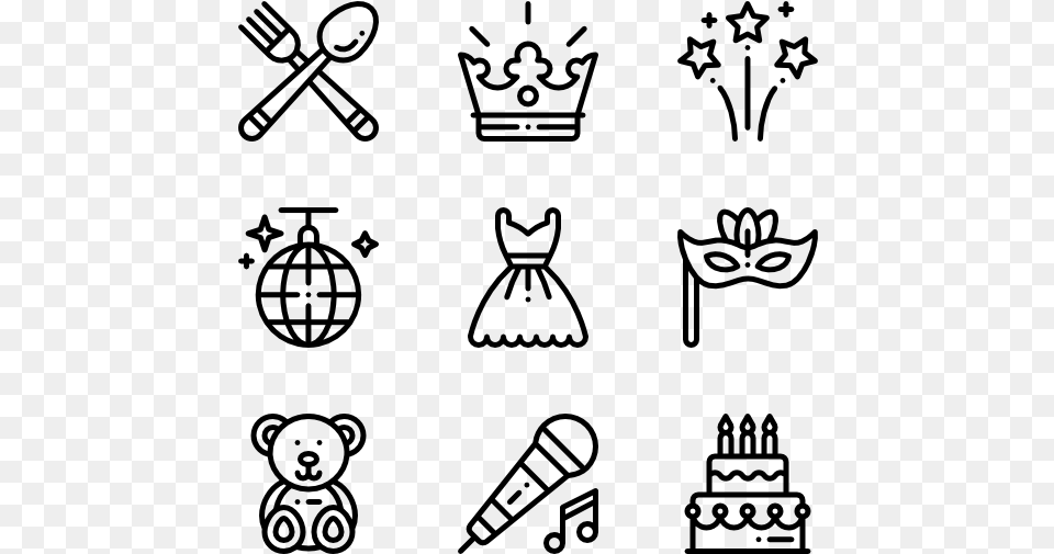 Birthday Graphic Design Icon Vector, Gray Png Image