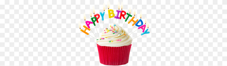 Birthday Happy Birthday Cupcake Clip Art, Birthday Cake, Cake, Cream, Dessert Free Png