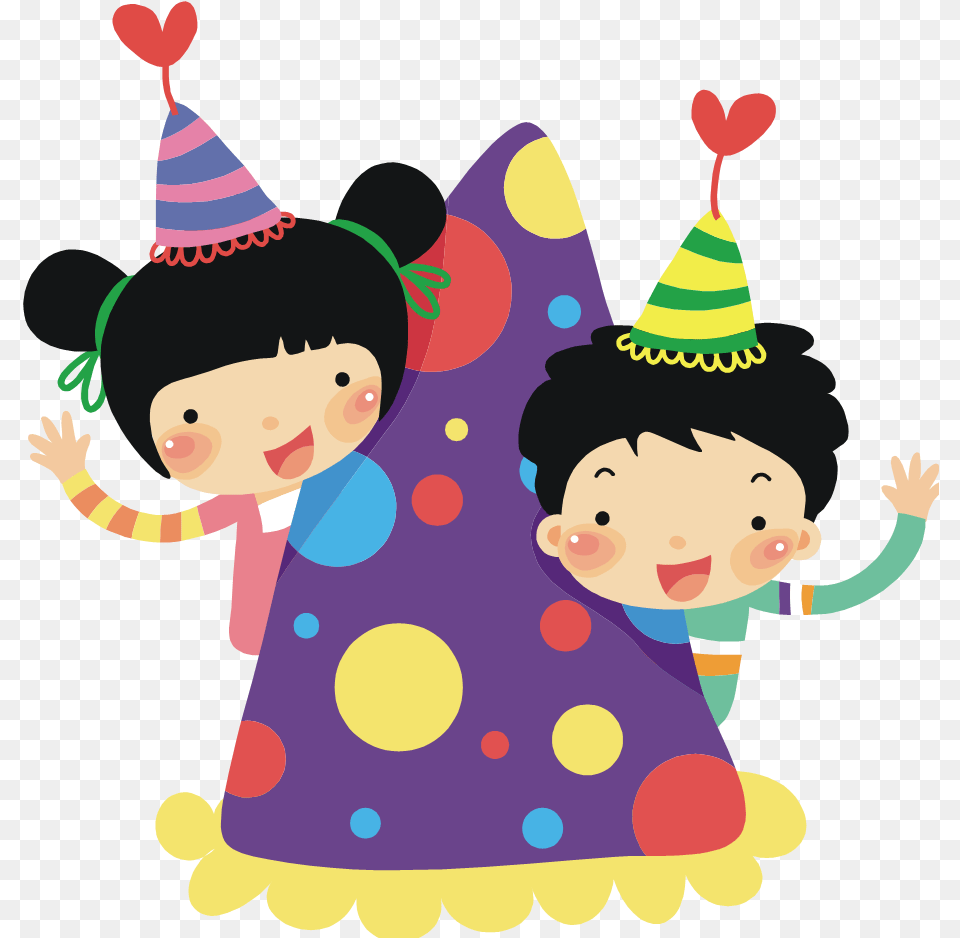 Birthday Hat Childrens Party, Clothing, Party Hat, Baby, Person Free Png