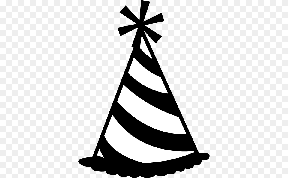 Birthday Hat Clip Art Black And White, Clothing, Party Hat Free Png Download