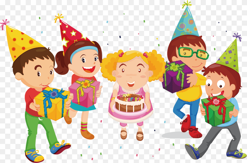Birthday Hat Clipart Childrens Party Children39s Party Clipart, Person, People, Clothing, Baby Free Png