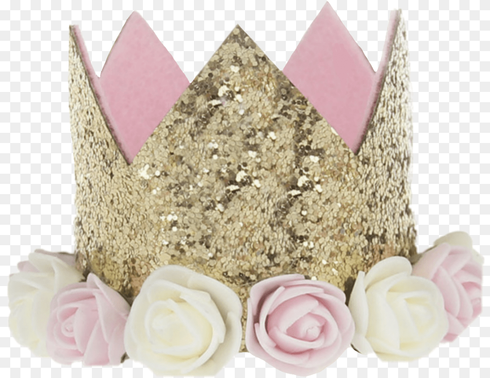 Birthday Hat Crown Party 1st Birthday Crown Girl, Rose, Flower, Plant, Petal Free Png