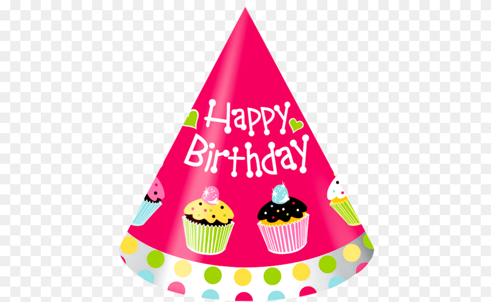 Birthday Hat Transparent Birthday Party Hat, Clothing, Birthday Cake, Cake, Cream Free Png Download