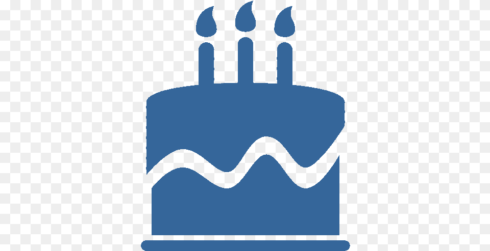 Birthday Icon Blue Full Size Seekpng Black Birthday Cake Icon, Birthday Cake, Cream, Dessert, Food Png