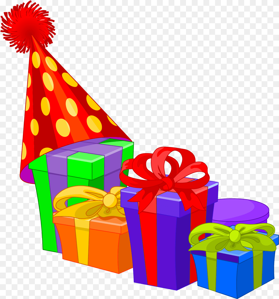 Birthday Konfest Birthday Decorations Cartoon, Clothing, Hat, Party Hat, Dynamite Png Image