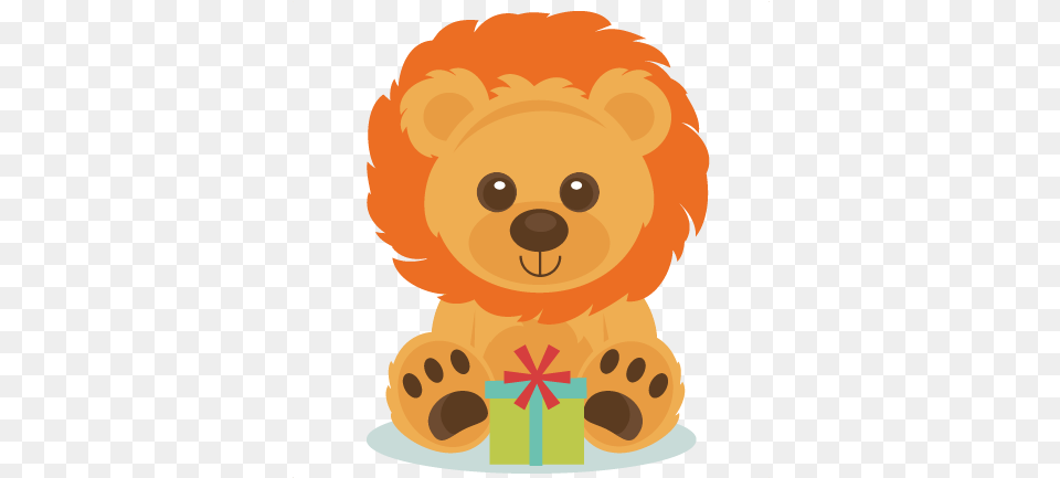 Birthday Lion Svg Scrapbook Cut File Cute Clipart Files For Baby Lion Cartoon Birthday, Animal, Bear, Mammal, Teddy Bear Png