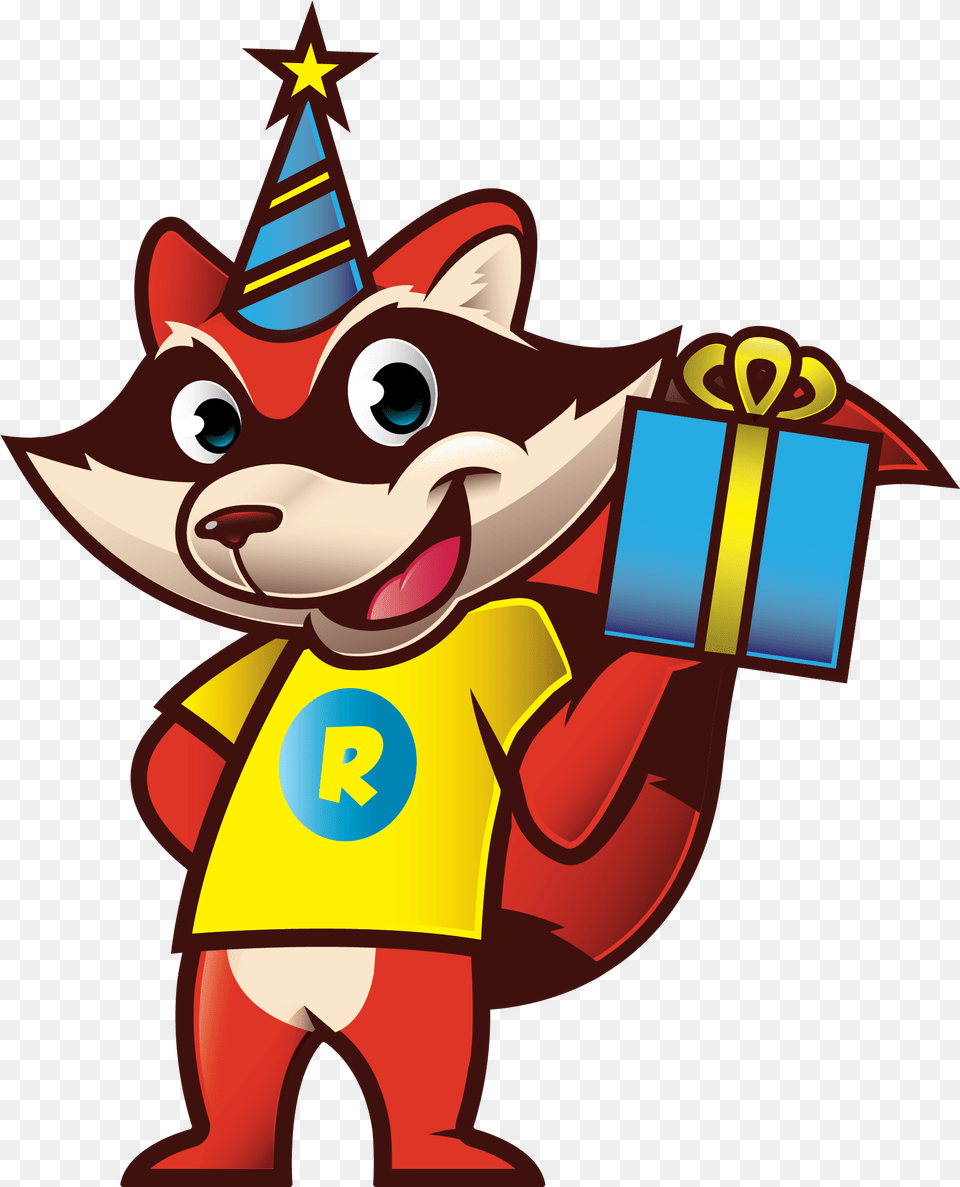 Birthday Mascot Ai Red Racoon, Dynamite, Weapon Free Png Download
