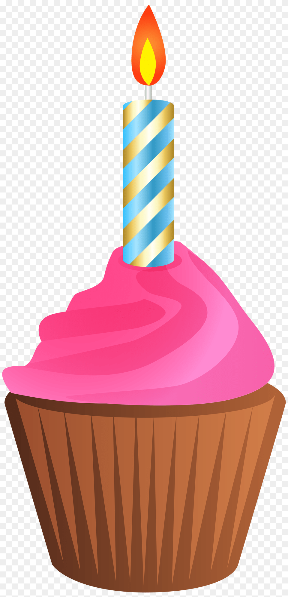 Birthday Muffin With Candle Clip Art Gallery, Cake, Cream, Cupcake, Dessert Png