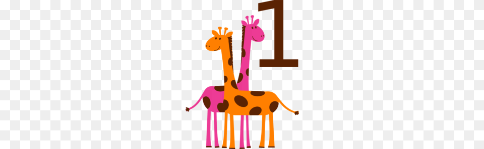Birthday Number Clipart, Animal, Mammal, Giraffe, Wildlife Free Png Download