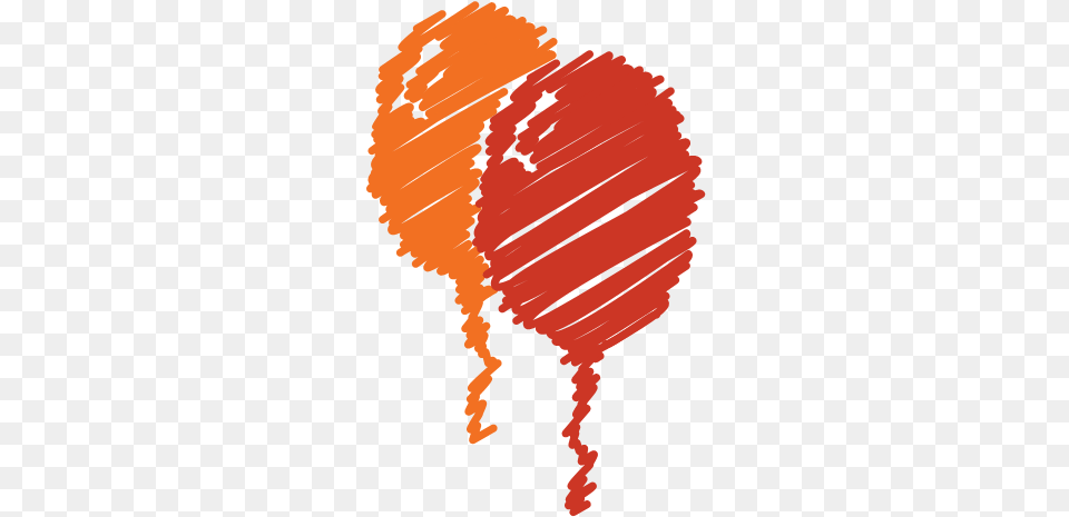 Birthday Orange Party Red Scribble Icon Scribbles, Person, Face, Head Free Png
