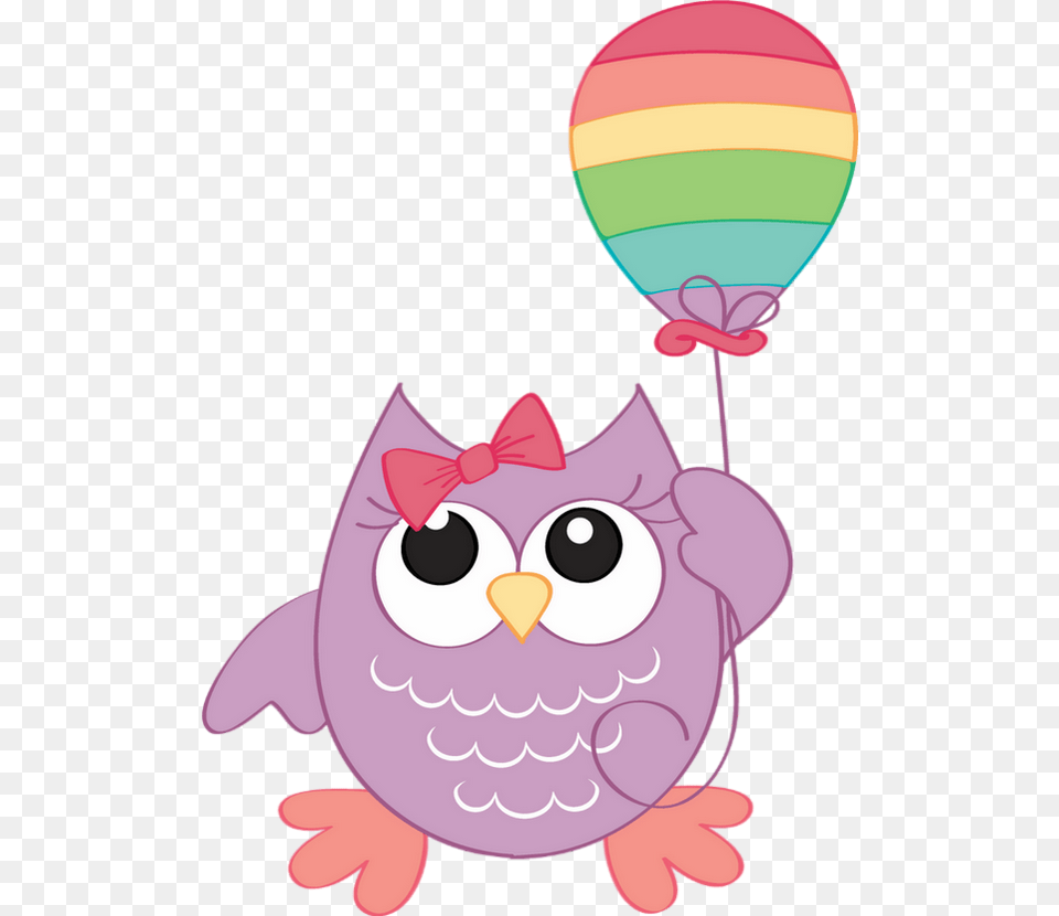 Birthday Owl Clipart, Balloon, Baby, Person, Cartoon Free Png Download