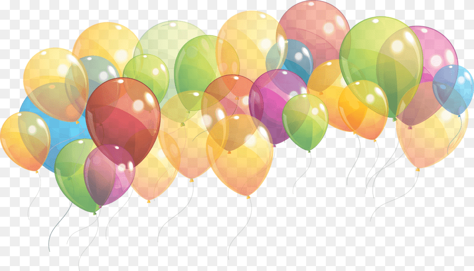 Birthday Party Balloons Clipart Background Birthday Gif, Balloon Free Transparent Png