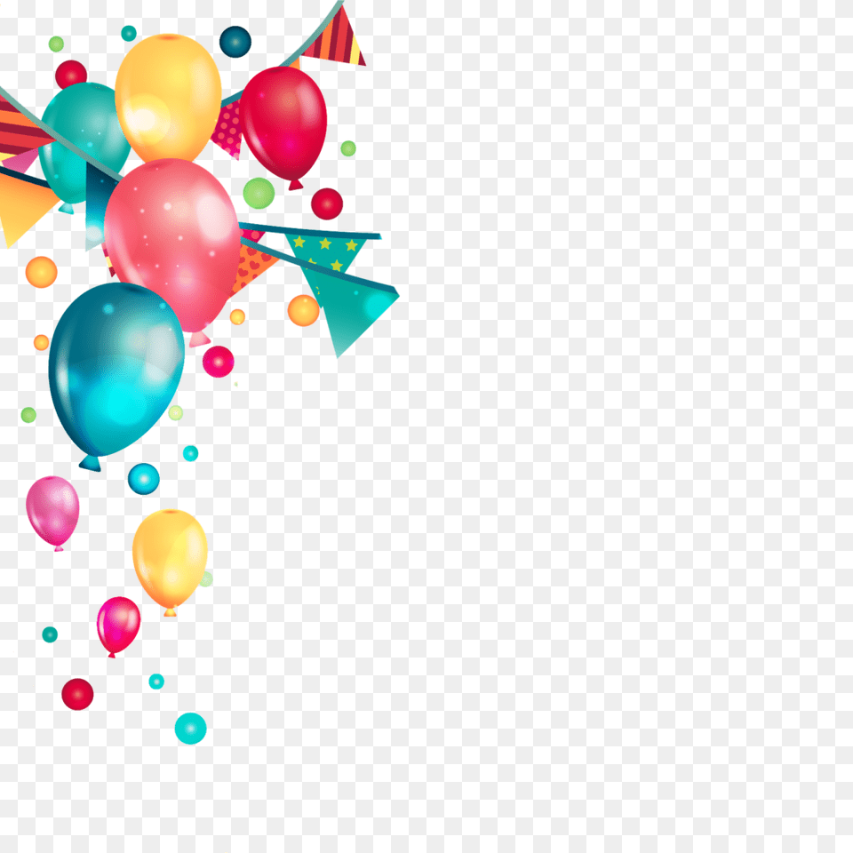 Birthday Party Balloons Vector Clipart, Art, Balloon, Graphics Free Png