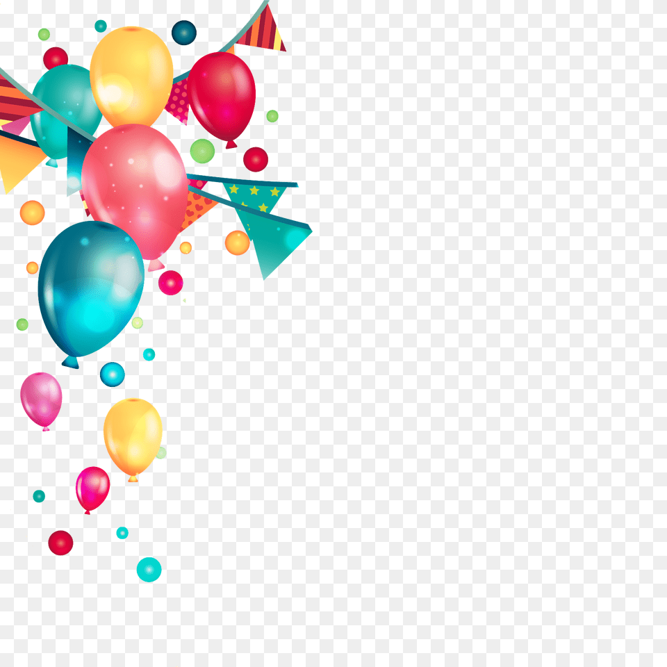 Birthday Party Balloons Vector Clipart, Balloon, Art, Graphics, Paper Free Png Download