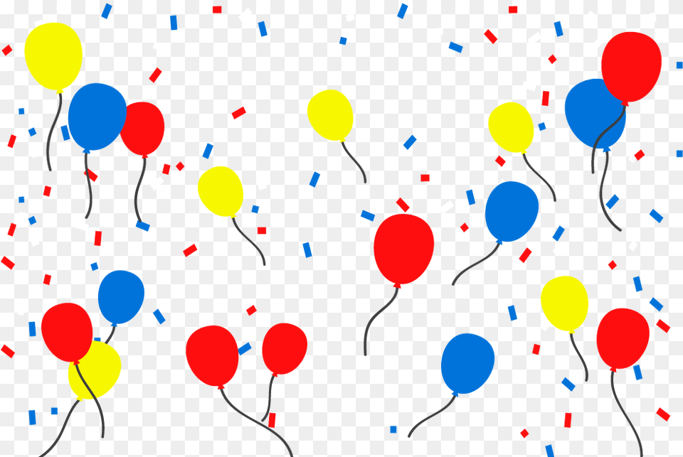 Birthday Party Balloons Vector Images Graphic Clip Art, Paper, Balloon, Confetti, Person Png