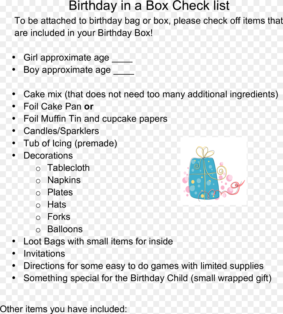 Birthday Party Checklist Main Pretty Blue Present Throw Blanket, Accessories, Bag, Handbag Free Png