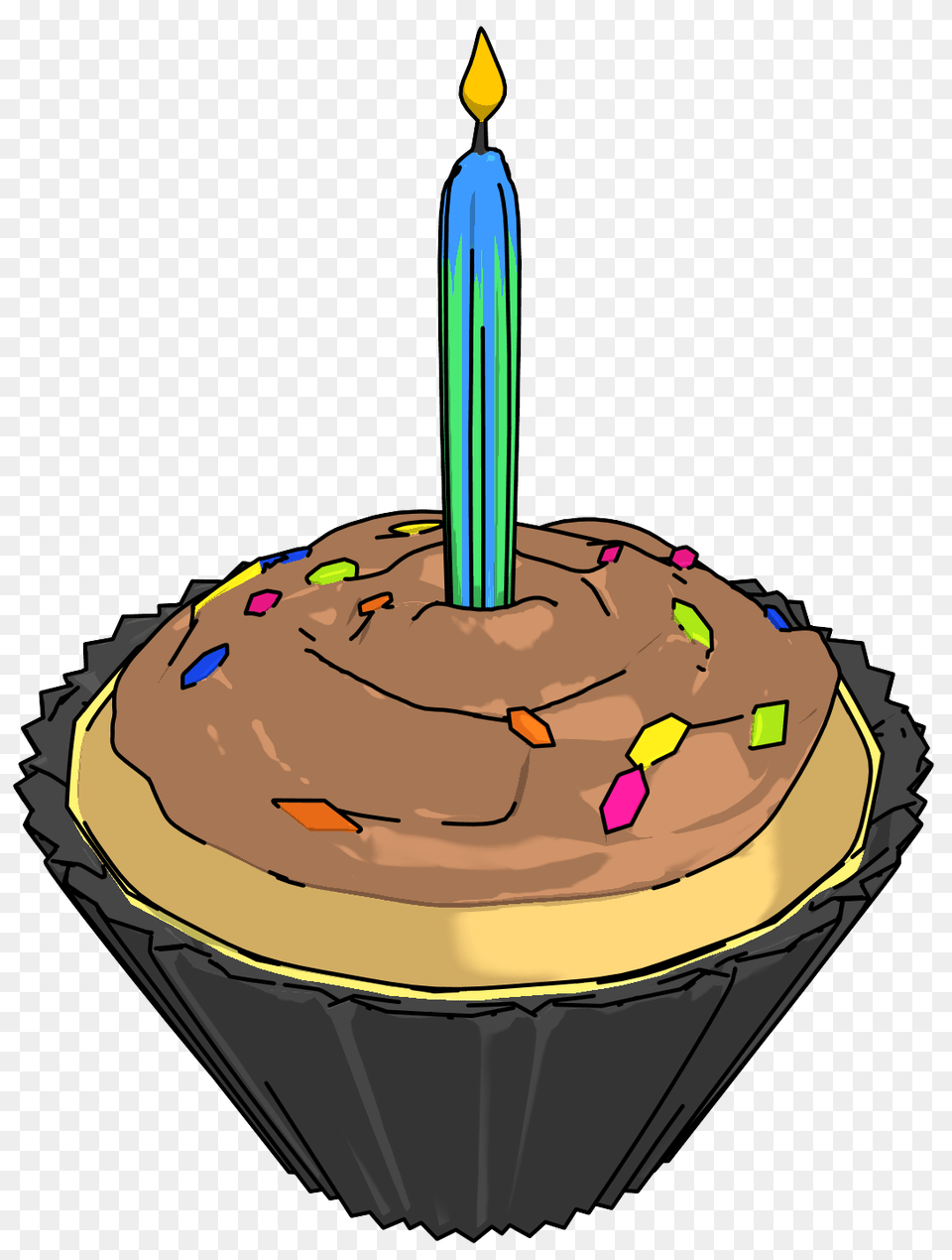 Birthday Party Cupcake Clipart, Cake, Cream, Dessert, Food Png