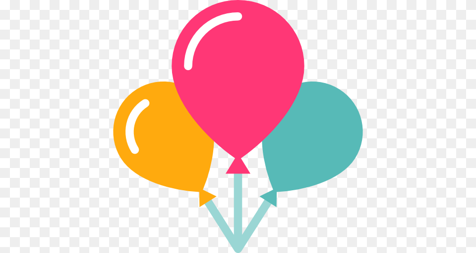 Birthday Party Deeppink Icon, Balloon Free Transparent Png