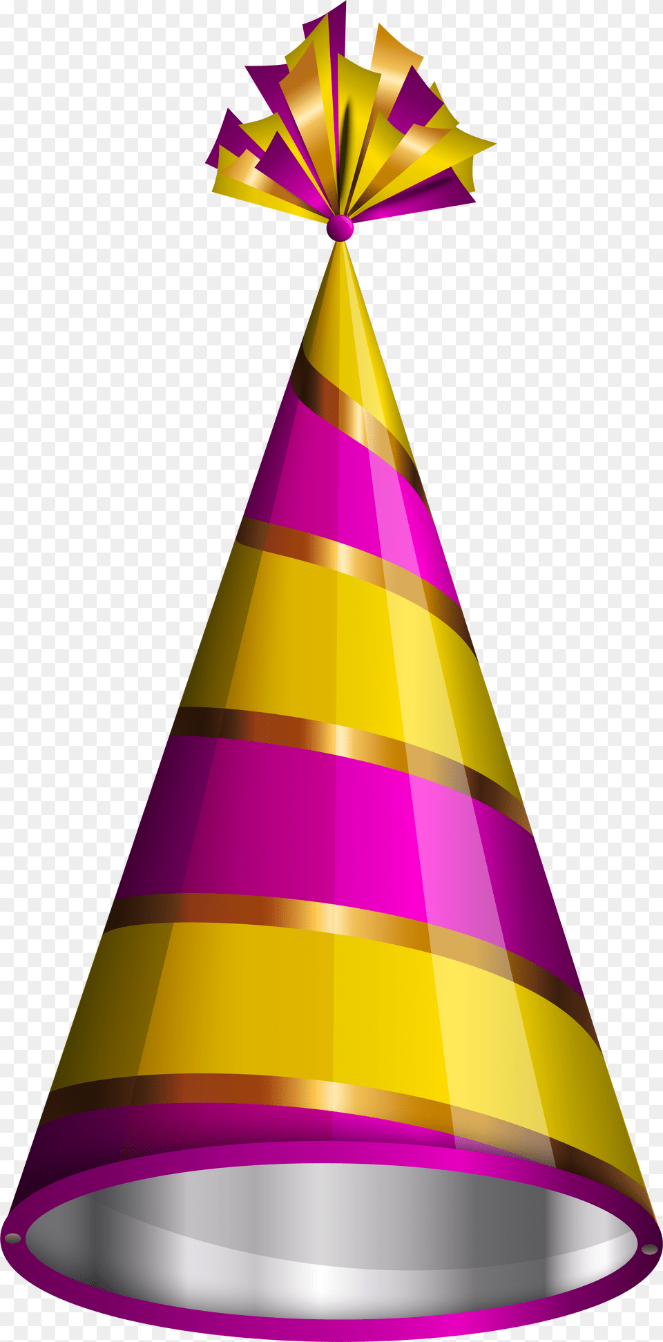 Birthday Party Hat Clipart Image Birthday Hat Transparent, Clothing, Party Hat, Rocket, Weapon Png