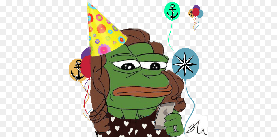 Birthday Party Pepe, Clothing, Hat, Baby, Person Free Png Download