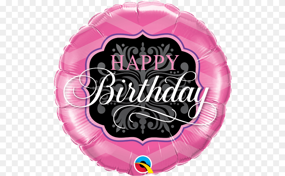 Birthday Pink Black Balloon Event, Birthday Cake, Cake, Cream, Dessert Png