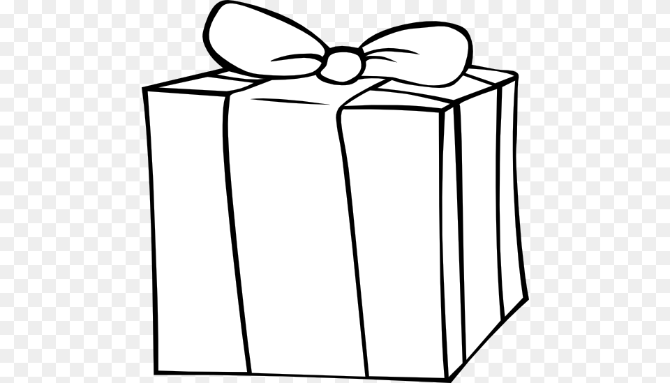 Birthday Present Clipart Black And White, Gift Png