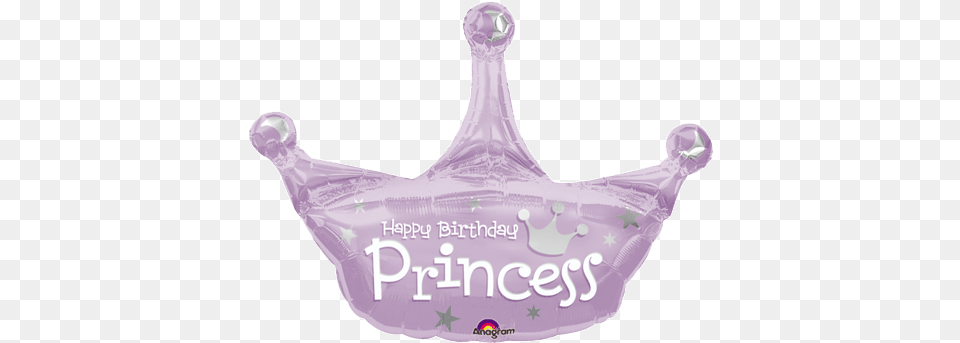 Birthday Princess Crown Balloon Bargain Balloons Princess Crown, Plastic, Smoke Pipe, Droplet, Bag Png