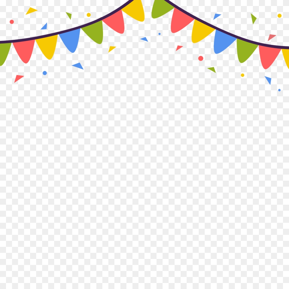 Birthday Ribbons Vector Clipart, Paper, Confetti, Art Png