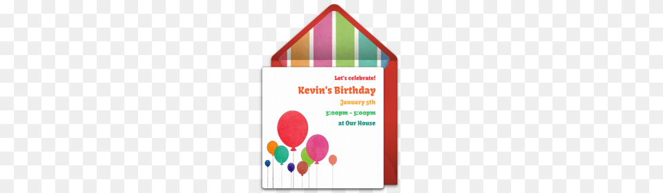 Birthday Save The Dates Online Punchbowl, Envelope, Greeting Card, Mail, Balloon Png