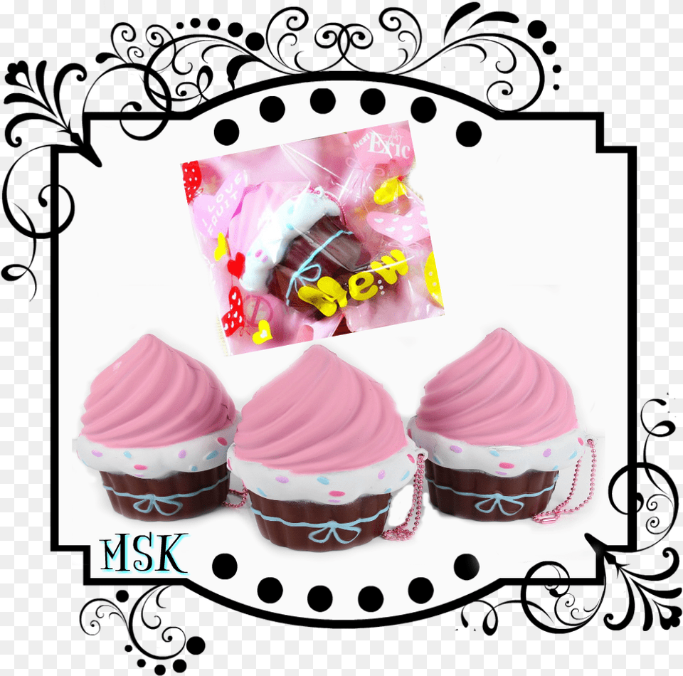 Birthday Scented Cupcake Squishy Squishy Mini Bun Kibru, Cake, Cream, Dessert, Food Png Image