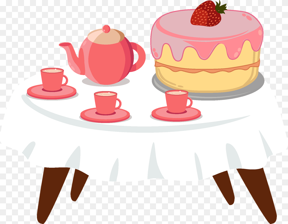 Birthday Table Clipart, Pottery, Pot, Cookware, Cup Free Png