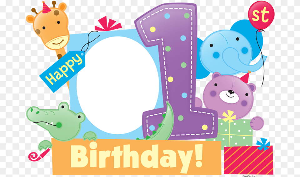 Birthday 1st Birthday Background For Boy, People, Person, Animal, Bear Free Transparent Png