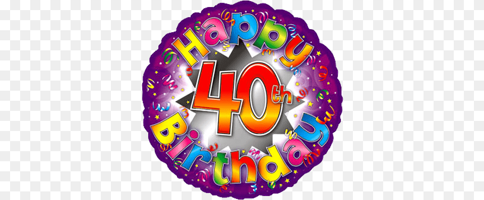 Birthdays Transparent Page3 Stickpng Happy 40th Birthday Clipart, Birthday Cake, Cake, Cream, Dessert Free Png Download