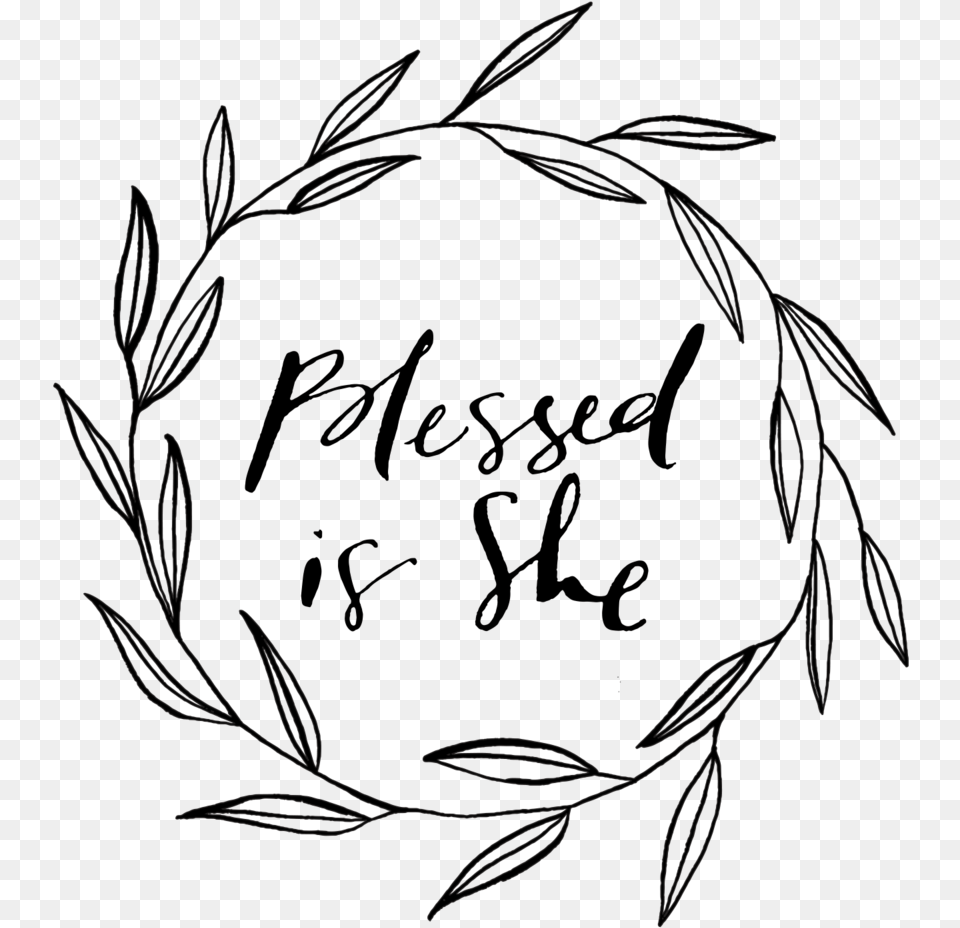 Bis Wreath Logo Blessed Is She, Plant, Pattern Png