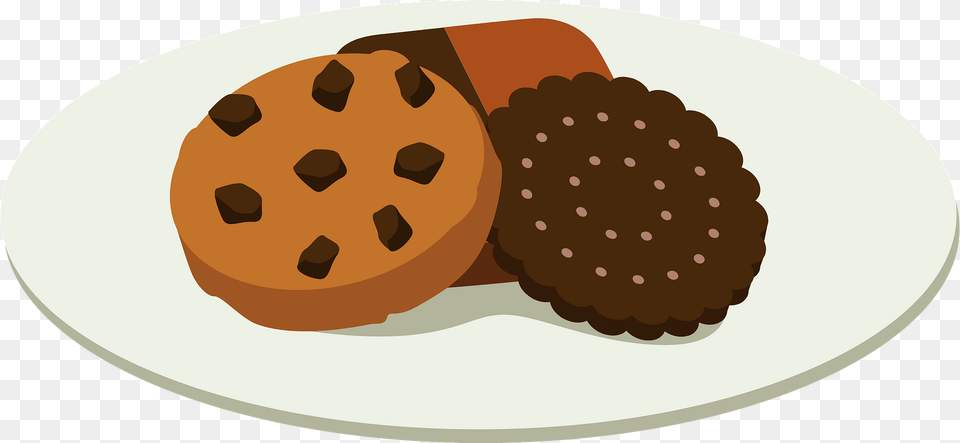 Biscuit Cookies On A Plate Clipart, Food, Sweets, Cookie Png Image