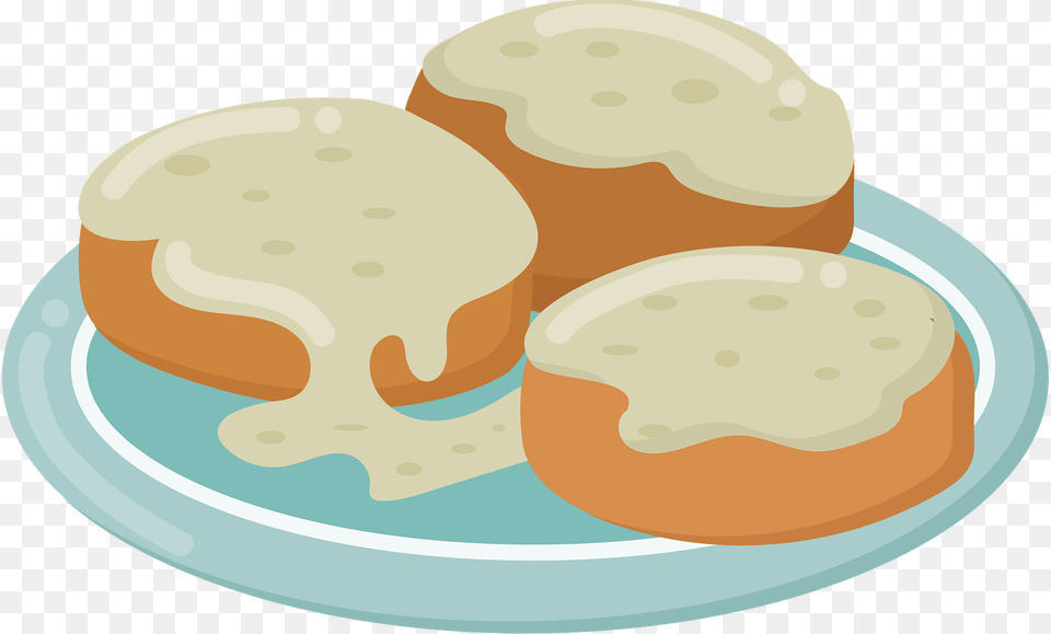 Biscuits And Gravy Clipart, Cream, Dessert, Food, Icing Png Image