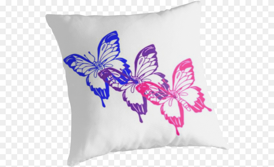 Bisexual Flag Butterflies By Infuriating Bisexual Tattoos Designs, Cushion, Home Decor, Pillow, Adult Free Png