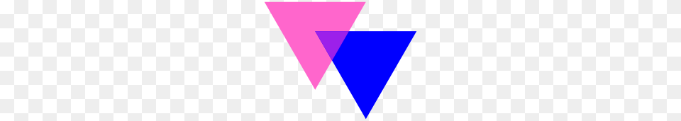 Bisexual Pride Flag, Triangle Free Png