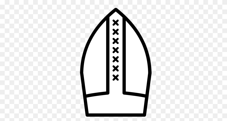 Bishop Cardinal Catholic Christian Church Pope Icon, Stencil, Weapon Free Png