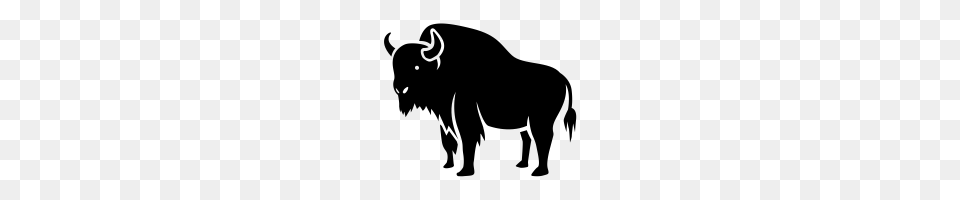 Bison, Gray Png