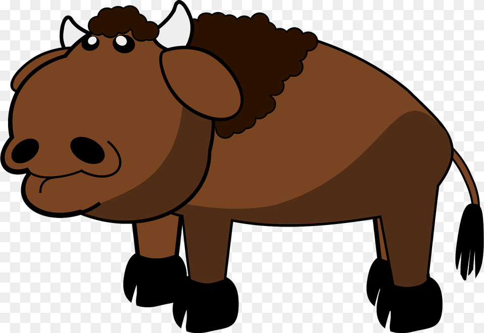 Bison Clipart, Animal, Baby, Mammal, Person Png Image