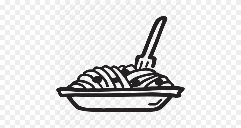 Bistro Food Meal Pasta Restaurant Spaghetti Icon, Cutlery, Basket, Fork, Bowl Free Png