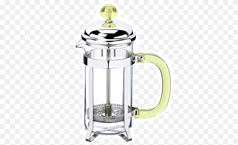 Bistrot Tea Maker Yellow Handle, Cup, Pottery, Jug, Jar Png Image